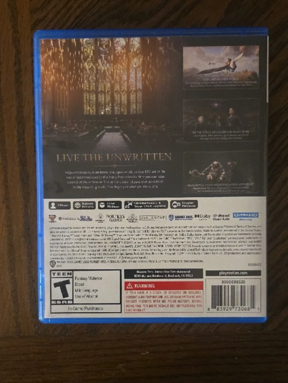 Sony PS5 Hogwarts Legacy - Potter Wizarding World - Playstation - Never Played